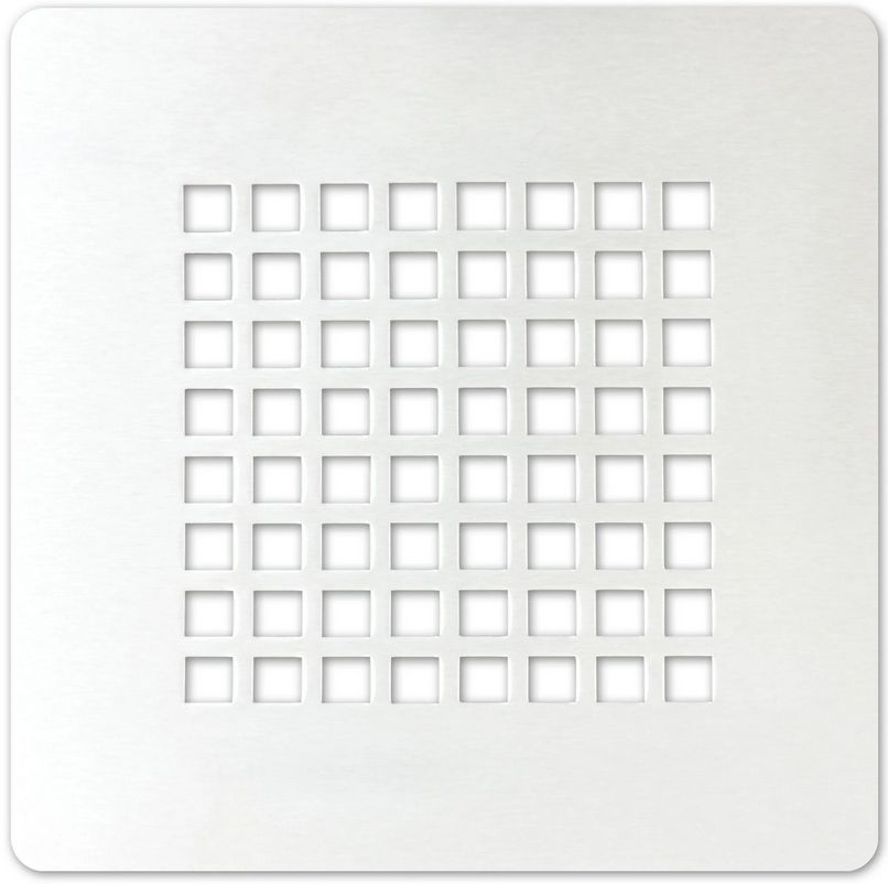 Ablaufgitter eckig Edelstahl