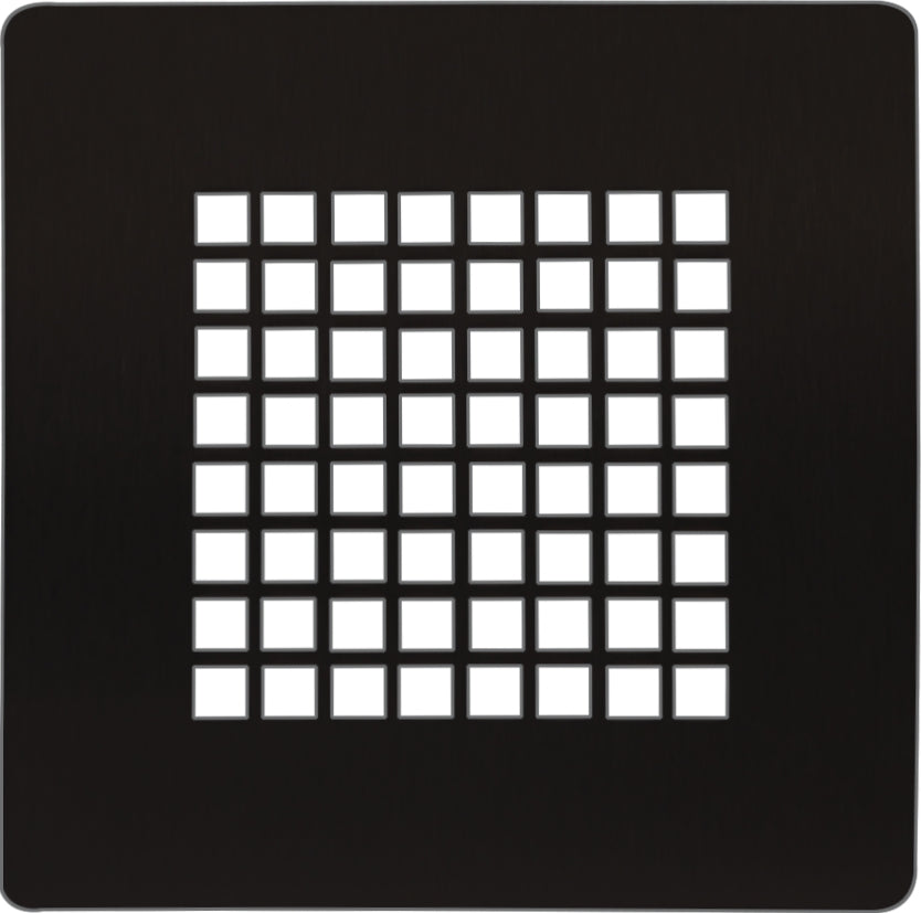 Ablaufgitter Eckig schwarz