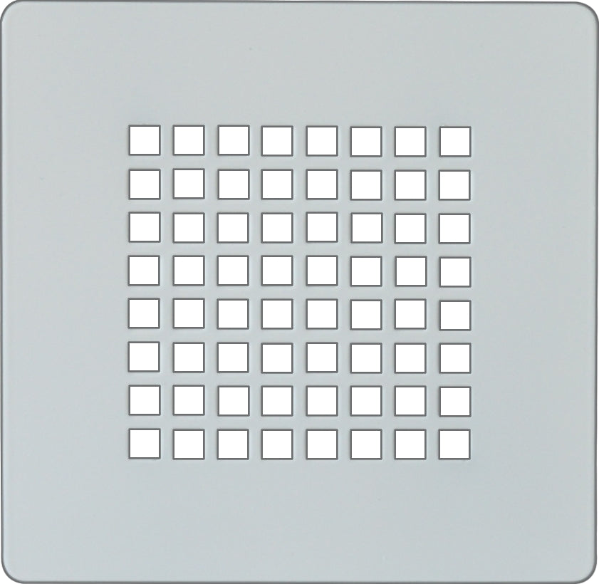 Ablaufgitter Eckig weiß